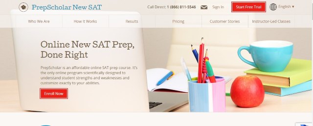 คอร์สสอน SAT ออนไลน์ของ Prep Scholar