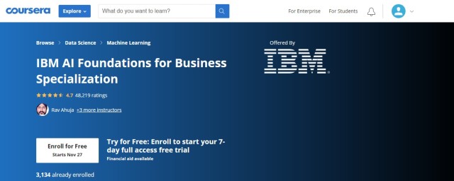 เรียน AI กับ IBM 