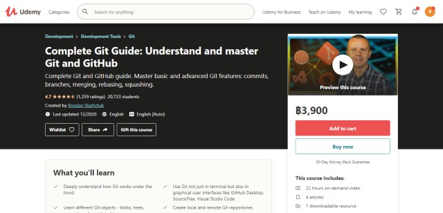 Complete Git Guide: Understand and master Git and GitHub - คอร์สสอน Git และ Github ออนไลน์