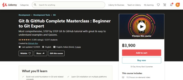 Git & GitHub Complete Masterclass : Beginner to Git Expert