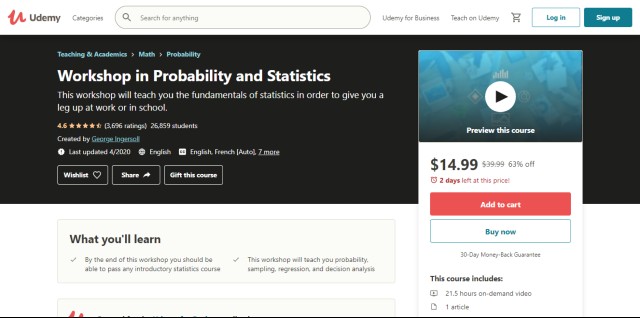 Workshop in Probability and Statistics