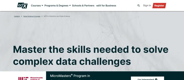 edX online Micromasters program (Statistics/Data Science)