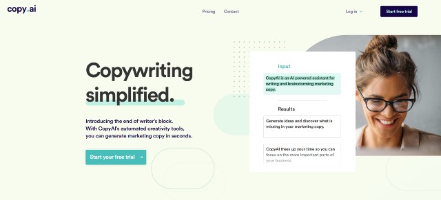 CopyAI  - the best AI copywriting tools