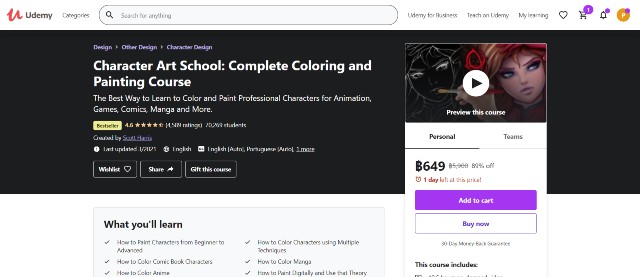Character Art School: Complete Coloring and Painting Course