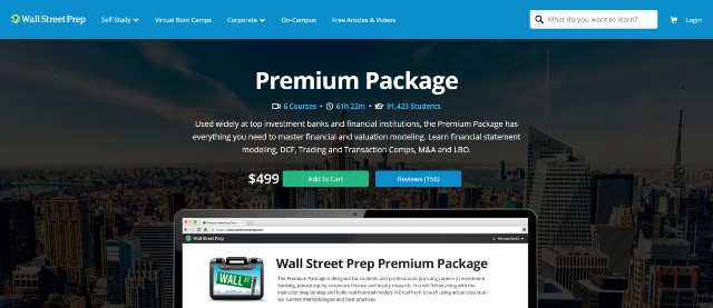 Wall Street Prep's Premium Package
