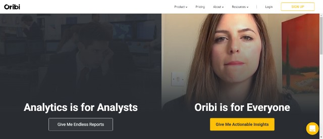 Oribi, one of the best Google Analytics Alternative