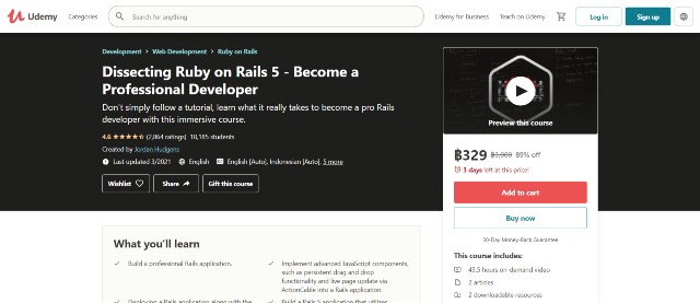 คอร์สสอน Ruby on Rails 