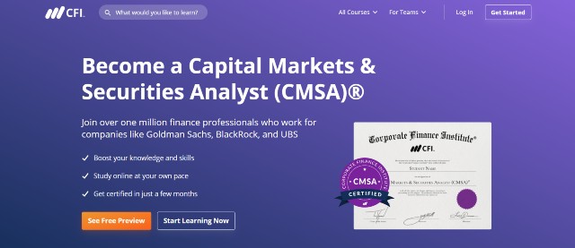 CMSA - one of the best financial market courses