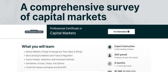 NYIF's capital market course