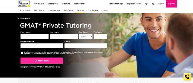 GMAT Private Tutoring, best GMAT preparation course for students