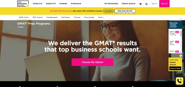 The Princeton Review's GMAT is one of the best GMAT online courses 