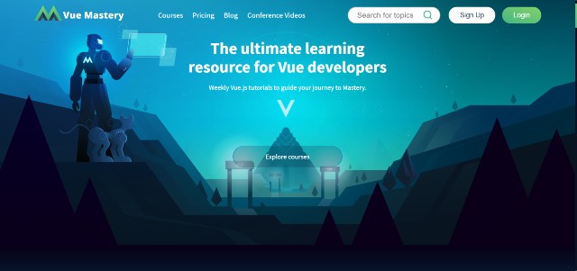 Vue Mastery, one of the best Vue courses available online