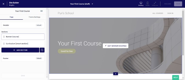 Building your course using Thinkific platform 