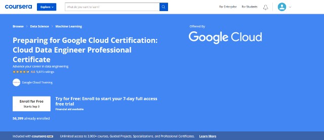Google Cloud Data Engineering Course 