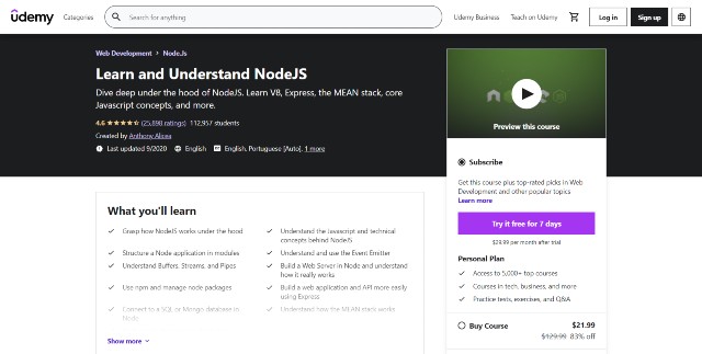 Best Node.js training for those who want to understand the concepts
