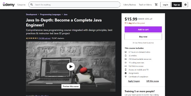 Java In-depth, top Java tutorial for beginners