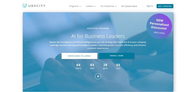 AI for Business Leaders courses from Udacity 