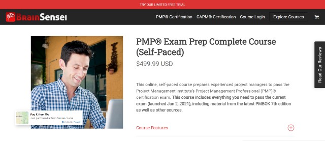 BrainSensei PMP is one of the best online PMP training 