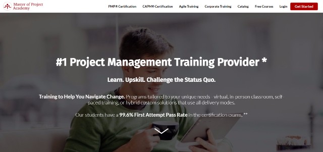 Master of Project Academy offers the best online PMP prep course 