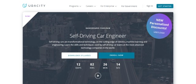 Best self driving car courses from Udacity 