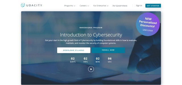 Udacity's cybersecurity program is one of the best cybersecurity courses online 