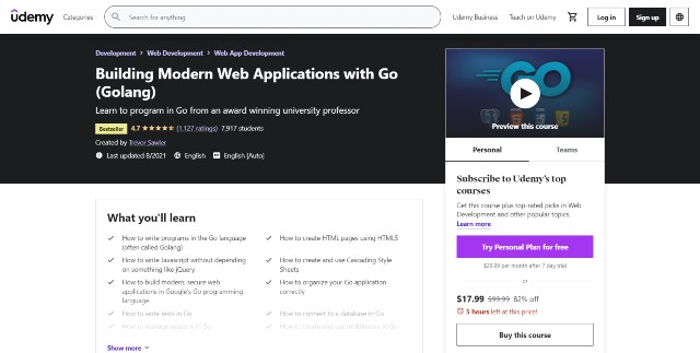 Building Web Applications with Golang