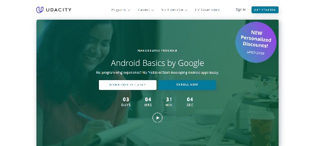 คอร์สเรียนเขียน App Android ของ Udacity 