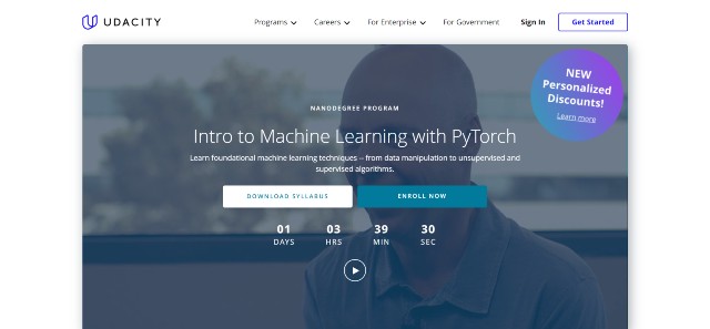 Udacity offers one of the best PyTorch courses