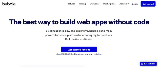 Bubble is unarguably one of the best no-code app builders. 