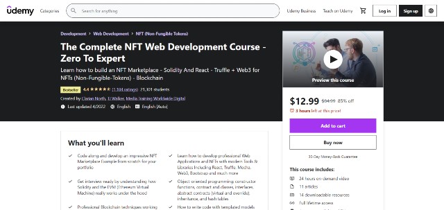 best NFT web development courses