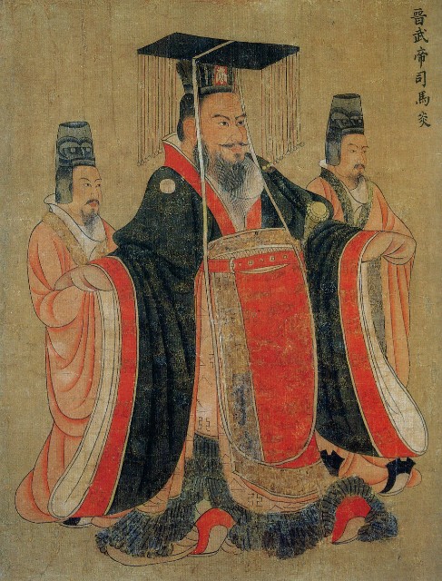 จิ้นหวู่ตี้ ภาพเขียนฝีมือของเหยียนลีเปิ้น จิตรกรแห่งราชวงศ์ถัง 